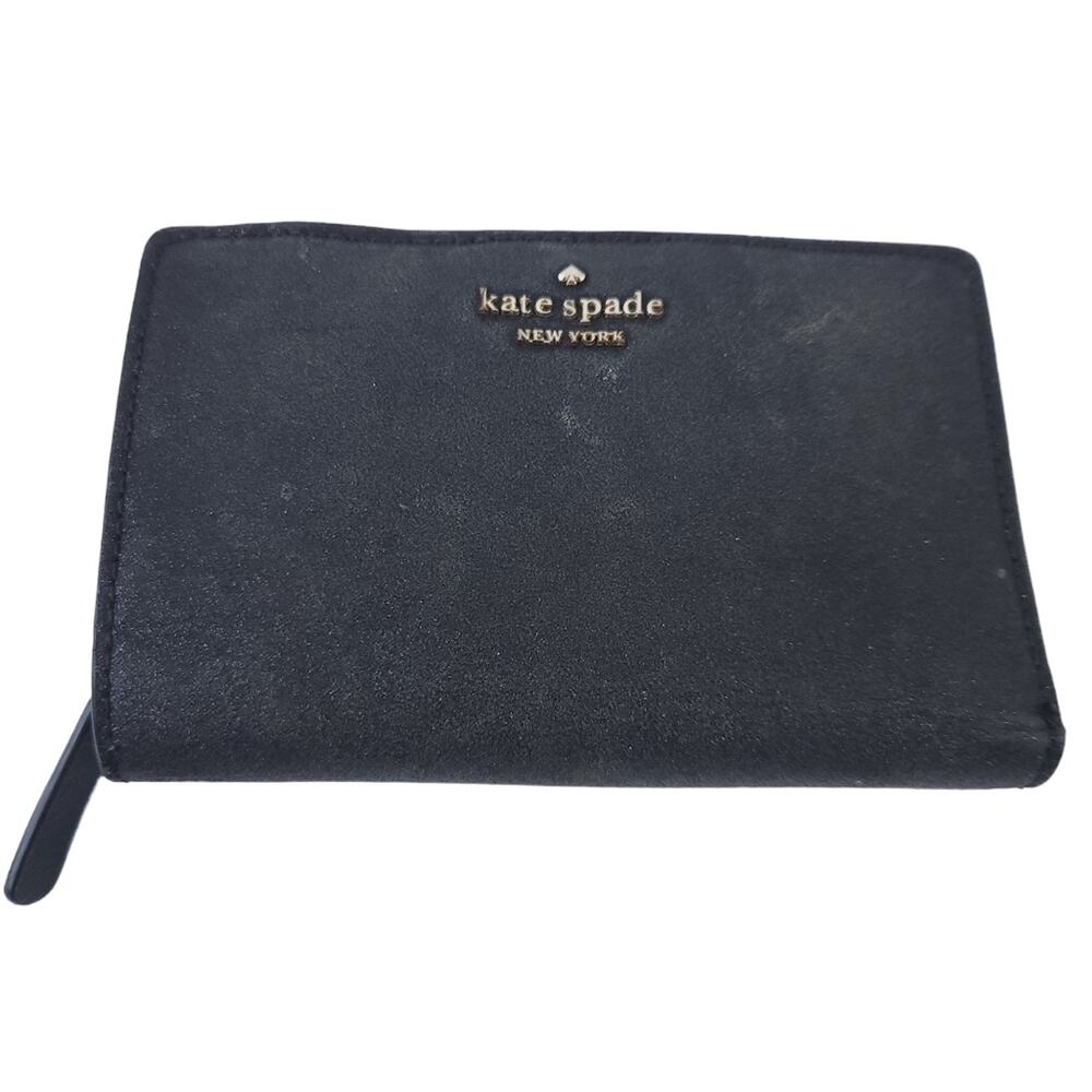 Kate Spade Wallet Black  Sparkly, Foldable Wallet 6x4"